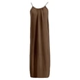 thumbnail image 4 of Kiijoy Girls Sleeveless Backless Maxi Dress Solid Loose Spaghetti Strap Dress, Sizes 9-10, 4 of 4