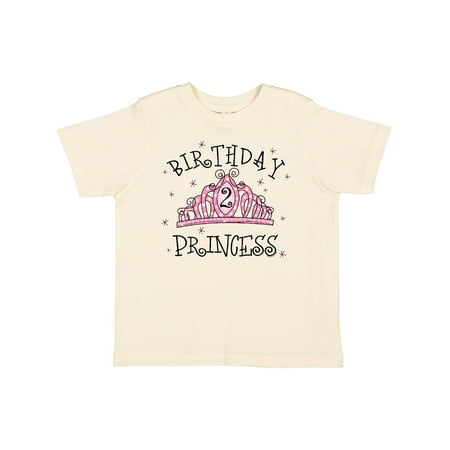 

Inktastic Tiara 2nd Birthday Princess Gift Toddler Toddler Girl T-Shirt