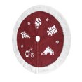 thumbnail image 3 of KAKOWELY 1 falda inferior para árbol de Navidad, tapete inferior para árbol de Navidad, accesorio para árbol de fiesta, 3 of 4