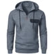 thumbnail image 4 of Sudadera con capucha para hombre, de colores sólidos, informal, con capucha, de manga larga, con bolsillo falso, para ejercicio, blusa de poliéster para hombre, 4 of 6