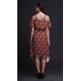 thumbnail image 5 of Bimba Bird Printed Womenâ€™s Cold Shoulder Tunic Party Round Neck Shift Dress-Medium, 5 of 6