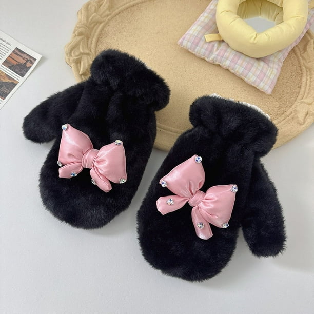 Guantes de terciopelo de invierno, guantes gruesos y cálidos, guantes para mujer, guantes para exteriores a prueba de frío, guantes para mujer