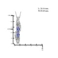 thumbnail image 3 of 2.00 Carat T.G.W. Tanzanite And White Diamond Accent Sterling Silver 3-Piece Jewelry set, 3 of 7