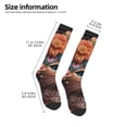 thumbnail image 2 of Balery Flower Crown Cat Calcetines novedosos Calcetines deportivos Calcetines hasta la rodilla Calcetines de algodón Calcetines originales y geniales, 2 of 6