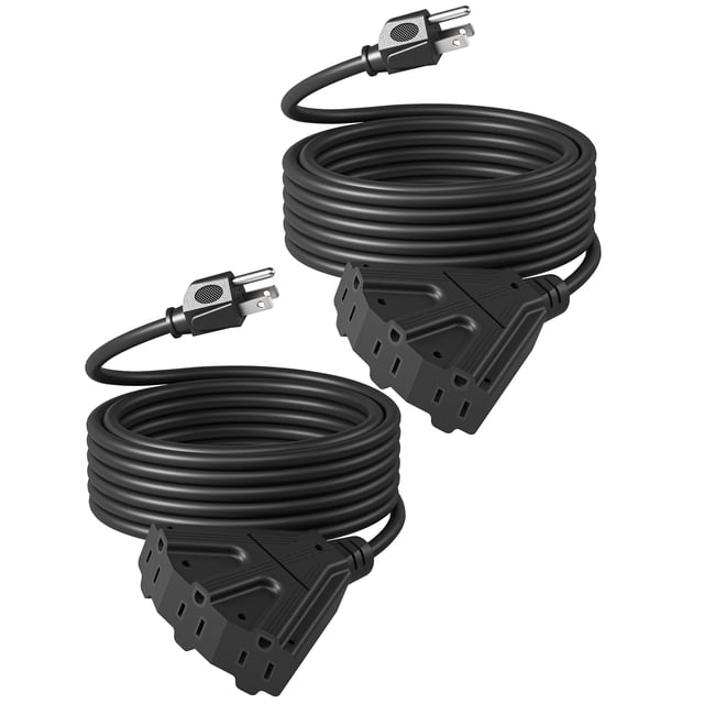 Cable de extensión DEWENWILS Cable de alimentación triple SJTW 16/3 de 25 pies