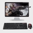 thumbnail image 2 of Ratón De Teclado Inalámbrico 800/1000/1200/1600Dpi 2.4Ghz Teclado De Mouse Inalámbrico Para Juegos Con Tecla Suspendida - Negro Monstrate EL007383-00, 2 of 5