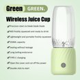 thumbnail image 3 of Portable Blender, Portable Juicer Blender With 6 Stainless Steel Blades, Motor Base, Button, 1500mA Battery Personal Size Blender Juicer Cup For School, 3 of 7