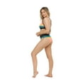thumbnail image 3 of Body Glove Juniors Black Nautical Stripe Marlee High-Waist Cheeky Bikini Bottoms, 3 of 4