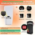 thumbnail image 3 of Ceiling Fan Remote Control Kit Compatible with Harbor Breeze Hampton Bay Hunter, 3 Speed Universal Remote with Battery, Wall Mount, Replacement for 2AAZPFAN53T L3HFAN11T FAN-11T L3HFAN35T1, 3 of 5