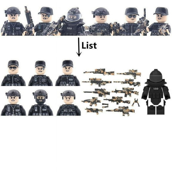 4.5cm heigh Ghost Special Forces Building Blocks Modern Camouflage Soldier