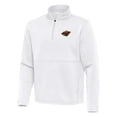 thumbnail image 2 of Men's Antigua White Minnesota Wild Twist Quarter-Zip Pullover Jacket, 2 of 3