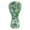 thumbnail image 2 of Yuyamidu Frangipani Golf Club Head Covers for Drivers, Fairway Woods, and Hybrids, Tropical Palm Leaves Head Covers Waterproof Leather Golf Headcover with Soft Lining, Green, 2 of 7