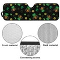 thumbnail image 6 of Uorisanigo Car Windshield Sun Shade for 1997-2018 Jeep Wrangler TJ JK JKU, Windshield Sunshade Cute Green Hat Dachshund Front Window Sun Visor, Blocks Sunlight Heat UV Rays, 6 of 7