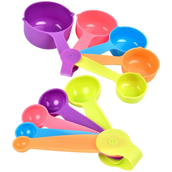 CIMAXIC plastic measuring spoons set Measuring Cups and Spoons Multi-colored 1 Set