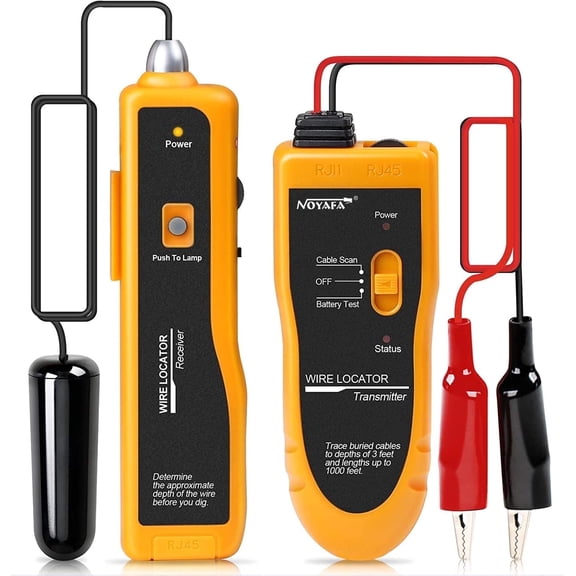NOYAFA NF-816 Underground Wire Locator & Cable Tester for Pet Fence, Sprinkler Valve, Irrigation Tone Generator