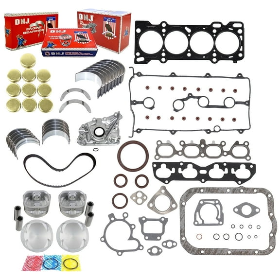 DNJ EK456M Master Engine Rebuild Kit Fits Cars & Trucks 2000-2003 Mazda 626 Protege Protege5 2.0L DOHC L4 16V 1991cc 2000cc