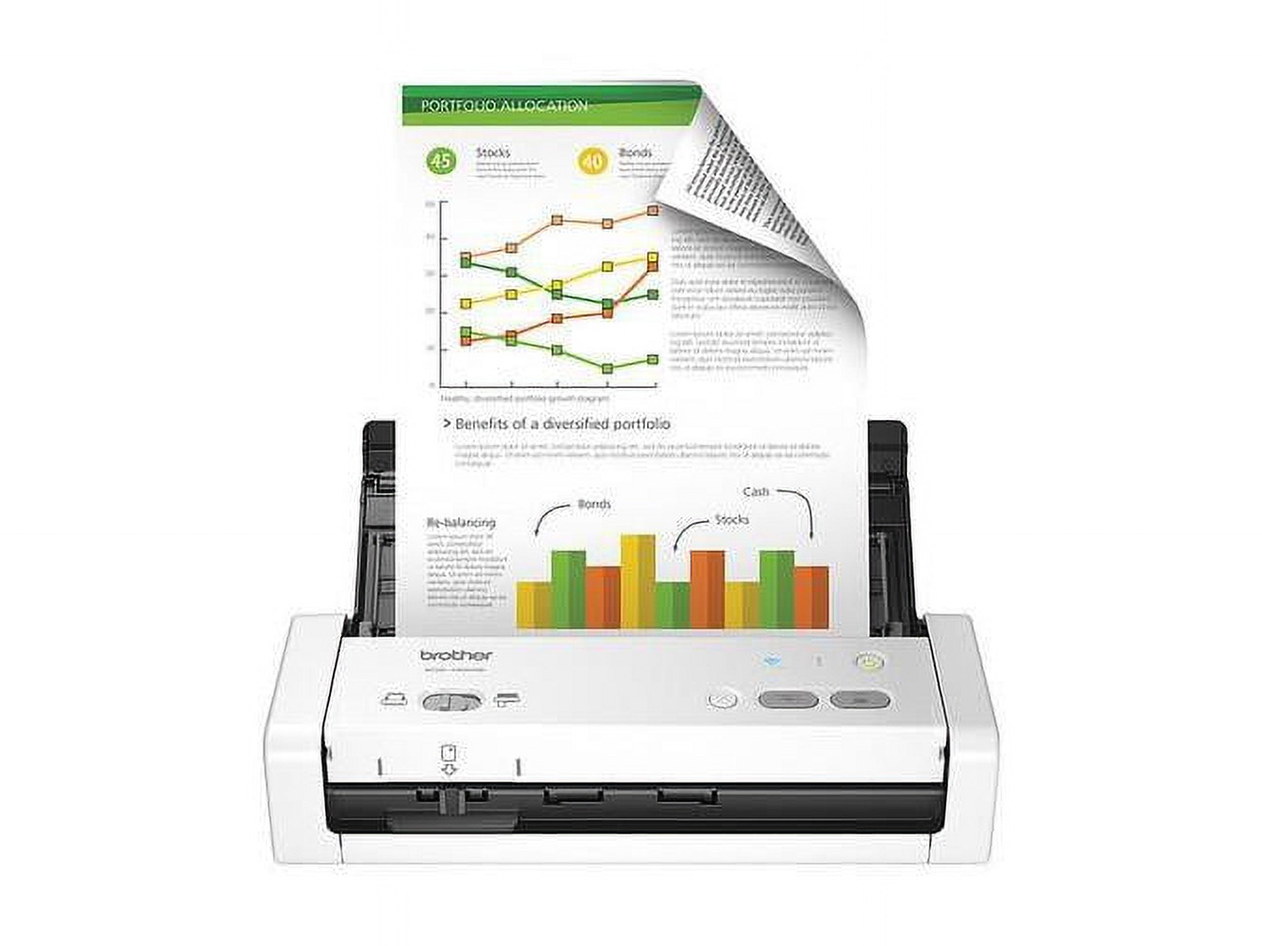 Brother Compact Desktop Scanner, ADS-1250W, Portable, Wireless Connectivity - image 19 of 21