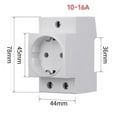 thumbnail image 1 of BTOER Socket DIN Rail Socket Built In Protective Contact Earthing Contact Outlet For Distribution Panel Modular Socket Power Socket, 1 of 9