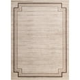 thumbnail image 1 of Unique Loom Oasis Haut-Bas Pile Rayures Zone Tapis 9' x 12' Rectangle Brun/beige, 1 of 1