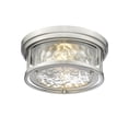 thumbnail image 2 of 493F2-BN-Z-Lite-Clarion - 2 Light Flush Mount In Transitional Style-5 Inches Tall and 12 Inches Wide-Brushed Nickel Finish, 2 of 2