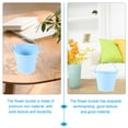thumbnail image 2 of Viveous Metal buckets, 4Pcs Small Tin Pails with Handles Hanging Flower Bucket Plants Pots Planter for Wedding Party Favors Blue, 2 of 11