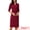 Wine Red, variant on DARING DIVA Women's Work Dresses 3/4 Sleeve V Neck Bodycon Sheath Dress XS Wine Red