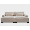 thumbnail image 4 of US Pride Furniture Luxe Sleeper Sofa with Soft Corduroy Upholstery Double Chaise Design Convertible to Twin Size Bed Modern and Comfortable Living Room Couch Extra Large Beige, 4 of 5