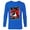 Navy, variant on Disney and Pixar’s Finding Nemo Bruce the Shark Bone Chillin - Long Sleeve T-Shirt for Men - Customized-Black
