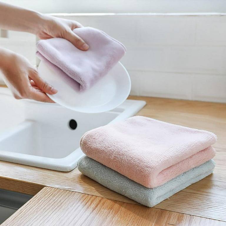 3PCS microfiber cloth for washing dishes kitchen towel micro fiber