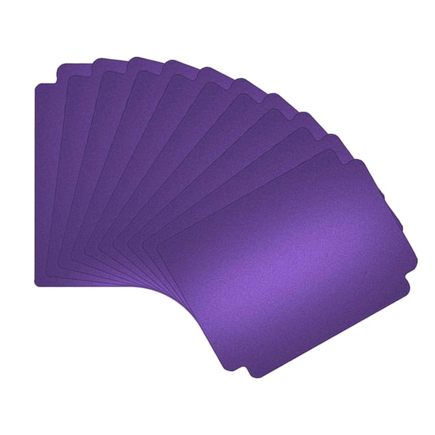 10 separadores de tarjetas coleccionables para almacenar y reunir tarjetas de juego. Violeta