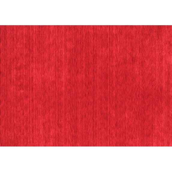 Ahgly Company Indoor Rectangle Abstract Red Contemporary Area Rugs, 2' x 3'