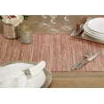 thumbnail image 6 of Fennco Styles Shimmering Woven Nubby Texture Water Hyacinth Table Runner (Rust 14"x108"), 6 of 6