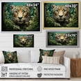 thumbnail image 4 of Designart "Elated Panthera In Rainforest" Animals Leopard Wall Art Prints, 4 of 7