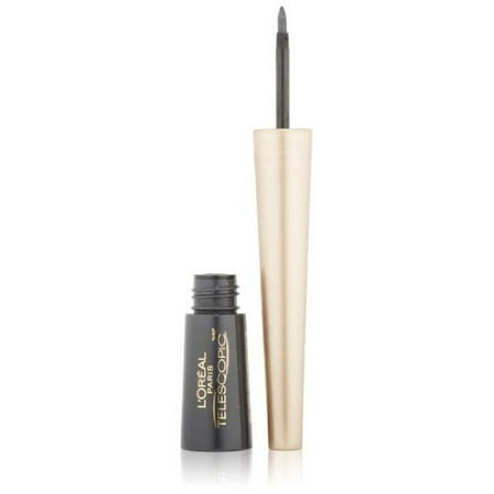 L'Oreal Paris Telescopic Precision Liquid Eyeliner, Charcoal, 0.08 Ounces