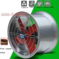 thumbnail image 4 of 24" Industrial Exhaust Explosion-proof Axial Fan Cylinder Pipe Fan Wall Mounted Ventilator Draft Fan Inatke Fan for Dedusting and Ventilating 220V, 4 of 9