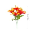 thumbnail image 3 of Artificial Silk Hibiscus Flowers Bouquet Faux Tropical Floral Stems for Living Room Table Vase Centerpiece, 3 of 7
