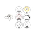 thumbnail image 3 of Artika Swirl 13 in. 1-Light Modern Chrome Integrated LED Flush Mount Ceiling Light Fixture for Kitchen or Bedroom, 3 of 4