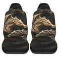 thumbnail image 2 of Fotbe Vintage Metal Dragon Pattern Automotive Seat Covers for Cars Trucks and SUVs – Car Seat Covers for Front Seats,Protective Seat Covers,Vehicle Seat Covers, Set of 2, 2 of 9