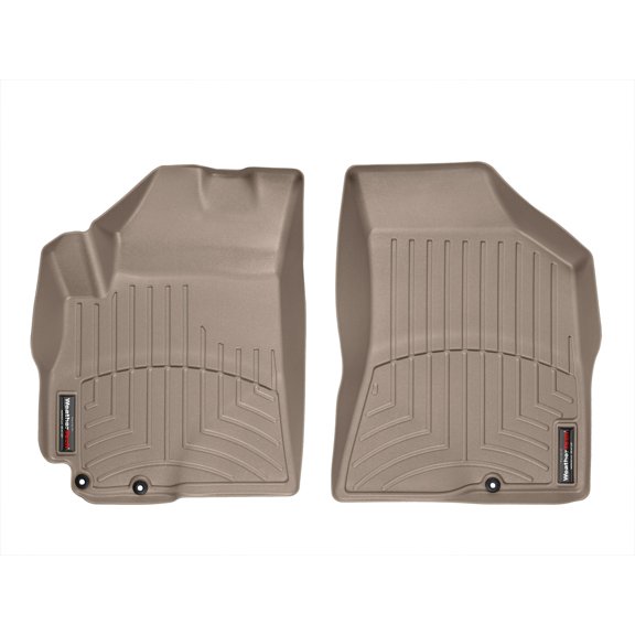 WeatherTech Custom Fit FloorLiners compatible with 2010-2012 Hyundai Santa Fe - 1st Row (Driver & Passenger), Tan