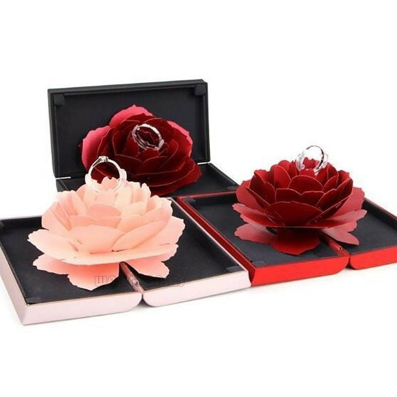 rotating rose ring box