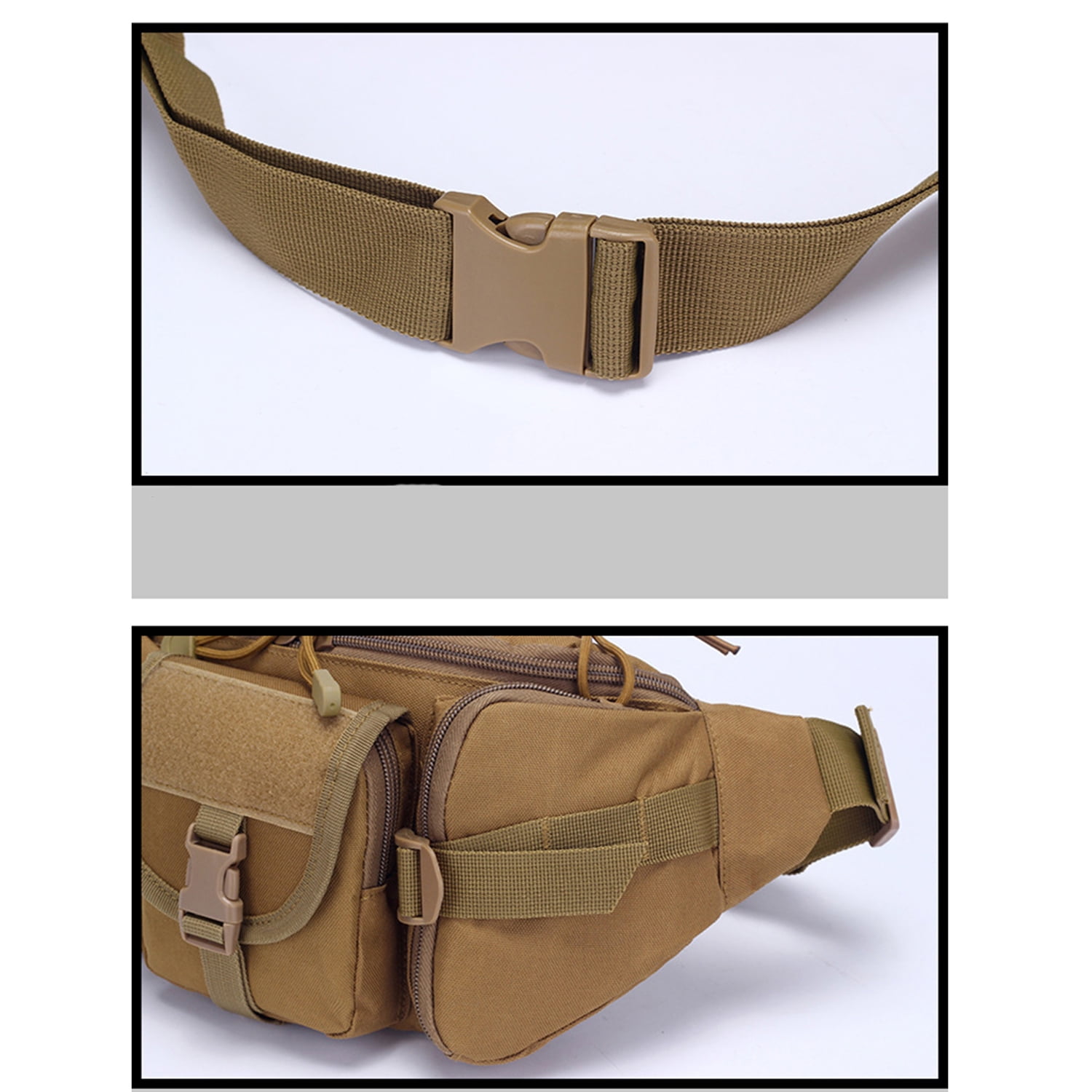 Waterproof Tactical Fanny Pack Outdoor Army Hiking Nylon Waist Bag Men  Hunting Sports Climbing Camping Military Waist Bag 