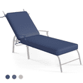 thumbnail image 3 of AECOJOY 72" x 21" x 4" Patio Lounge Chair Cushions Set of 2, Outdoor Chaise Lounge Replacement with Removable Cover in Navy Blue, 3 of 11