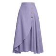 thumbnail image 5 of BUIGTTKLOP Midi Skirts for Women High Waisted Asymmetrical A-Line Ruffle High Low Casual Summer Skirts, 5 of 6