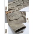 thumbnail image 5 of Pantalones cargo que combinan con actividades informales al aire libre para hombre, color caqui clar, 5 of 5