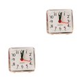 thumbnail image 2 of Billuyoard Pointer Alarm Clock Square Decorative Wake Bedroom Up Plastic Home Operated Bedside Morning Table Battery Timer Office Type2 NO2, 2 of 6