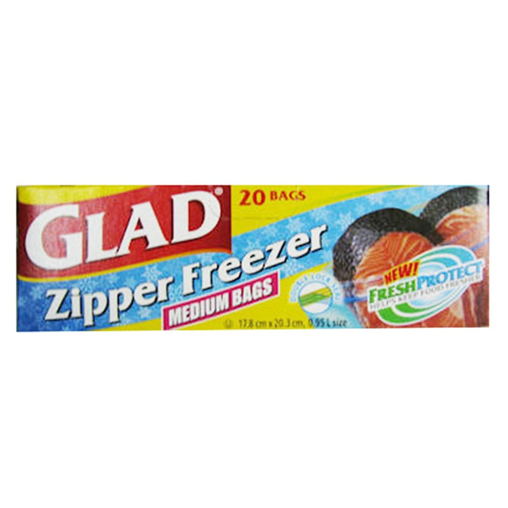 Glad Freezer Medium Zipper Bags (2 Bags) 104544 | Walmart Canada