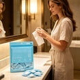 thumbnail image 5 of FEOLGEHLY 6 Pack Face Towels Disposable, Disposable Towels, Disposable Towels for Travel, Disposable Hand Towels for Bathroom, Compressed Towels, for Travel Camping Hotel 11.8 x 23.6 in (Blue), 5 of 8