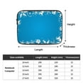 thumbnail image 4 of LNWH Christmas Floral Blue Elegant Snowflakes Pattern Laptop Sleeve, Notebook Computer Pocket Tablet Briefcase Carrying Bag, 13 inch Laptop Case, 4 of 8