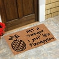 thumbnail image 4 of Tapis de Porte Imprimé Ananas pour Entrée - Solution de Sol en Polyester pour Extérieur et Zones de Porte d'Entrée, 4 of 6