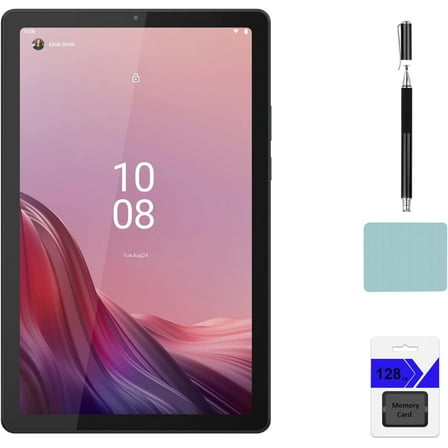 Lenovo Tab M9 9'' HD (1340 x 800) Tablet, MediaTek Helio G80 (12 nm) Octa-core, 3GB RAM, 32GB eMMC   128GB Memory Card, Android 12, Arctic Grey with Tigology Accessories